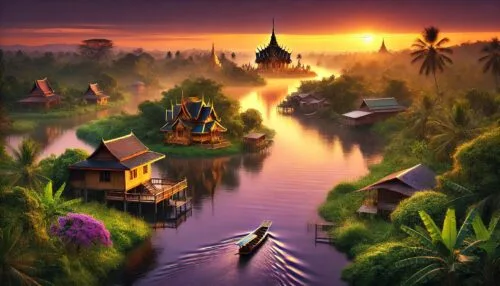 วิถีชีวิตชาวไทยในหมู่บ้าน